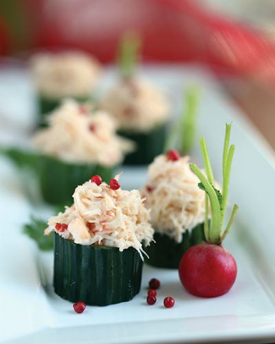 Snow Crab Cucumber Timbale
